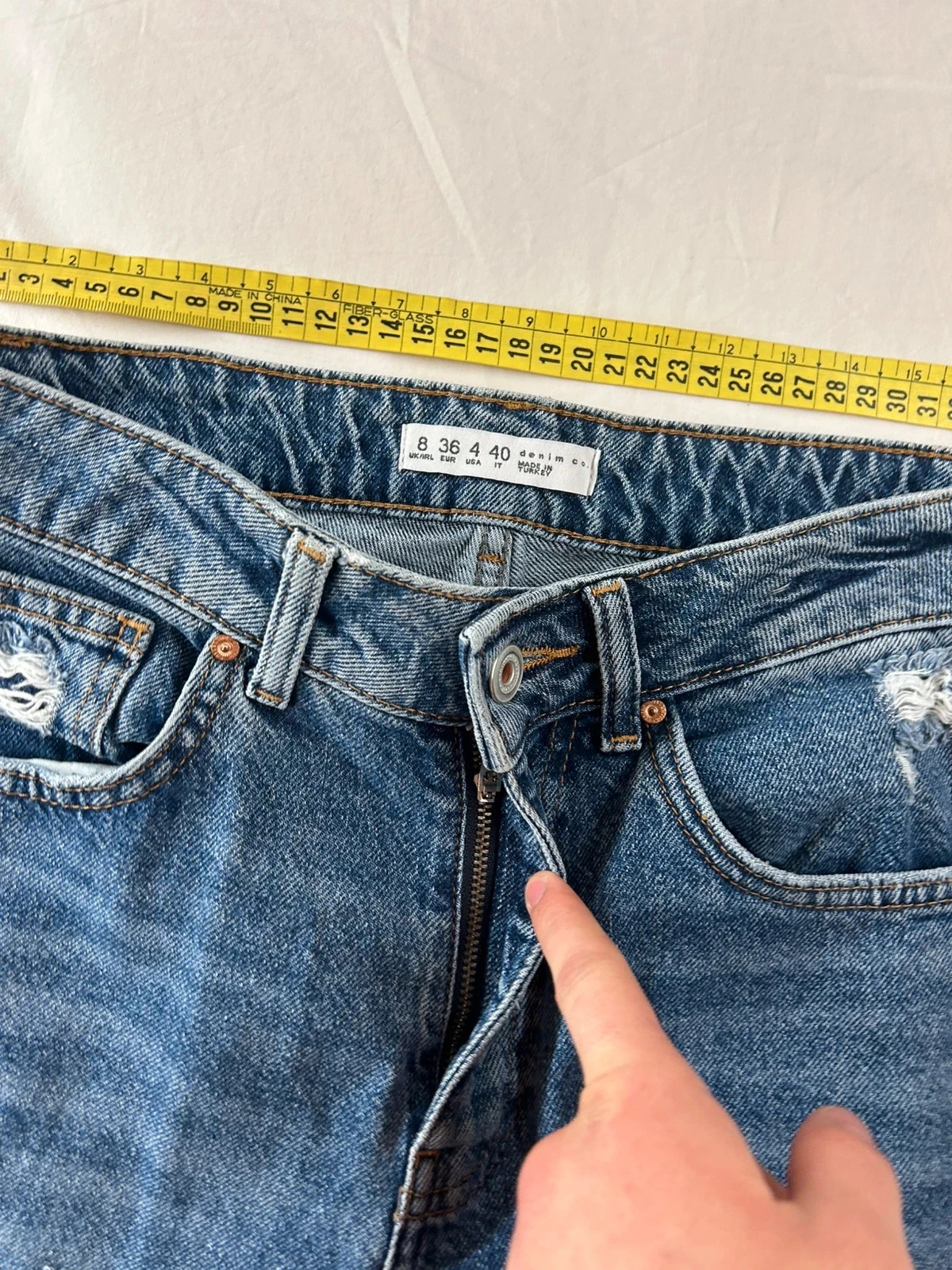 Jeans rasgados de cintura alta vintage Denim Co – photo 8